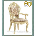 Luxury wooden fabric dining chair for hotel and home use